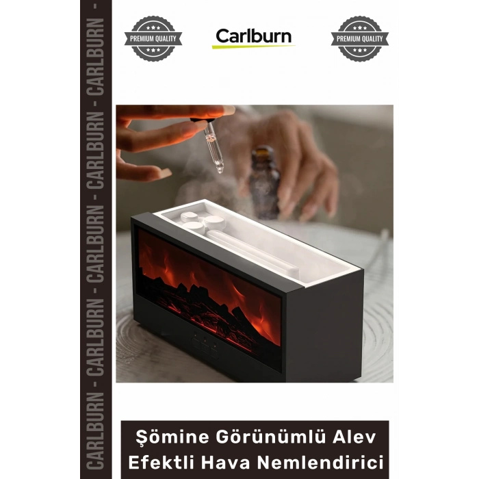 Özel Üretim Renkli LED Uzaktan Kumanda Modern Buhar Şömine Görünümlü Alev Efektli Hava Nemlendirici