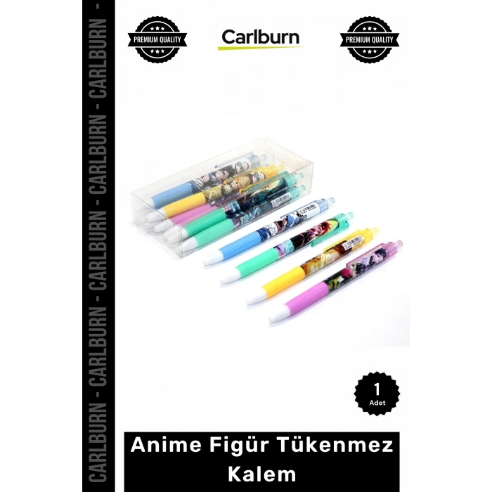 Özel Üretim Anime Severler Koleksiyonluk Model 3 Okul Ofis Kırtasiye Şık Anime Figür Tükenmez Kalem