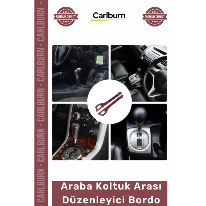 Özel Üretim Araç İçi Organizer Yan Cep Telefon Tutucu Konsol Araba Koltuk Arası Düzenleyici Bordo