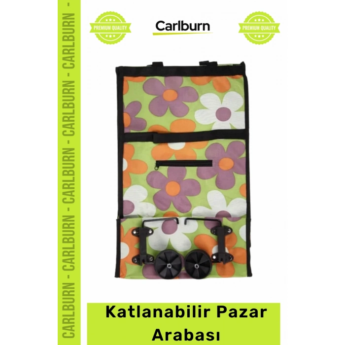 Özel Üretim Pratik Kompakt Katla Götür Doldur Getir Alışveriş Piknik Kamp Katlanabilir Pazar Arabası