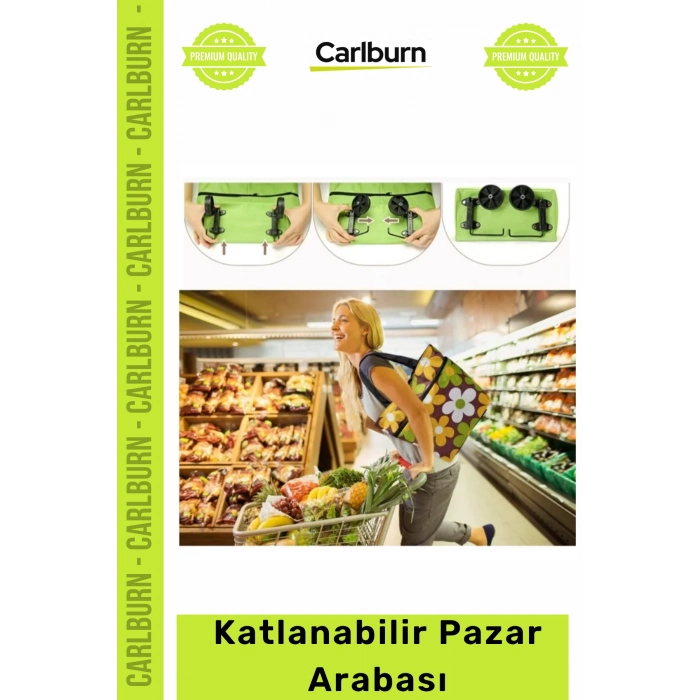 Özel Üretim Pratik Kompakt Katla Götür Doldur Getir Alışveriş Piknik Kamp Katlanabilir Pazar Arabası
