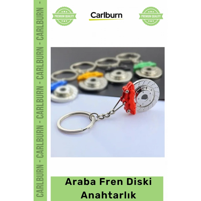 Özel Üretim Metal Tasarım Otomobil Modifiye Aksesuar Şık Havalı Hediye Araba Fren Diski Anahtarlık