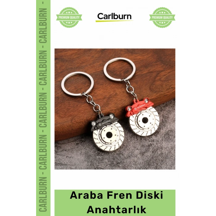 Özel Üretim Metal Tasarım Otomobil Modifiye Aksesuar Şık Havalı Hediye Araba Fren Diski Anahtarlık