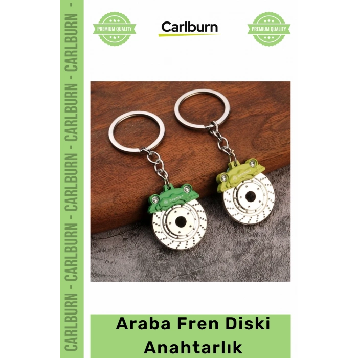 Özel Üretim Metal Tasarım Otomobil Modifiye Aksesuar Şık Havalı Hediye Araba Fren Diski Anahtarlık