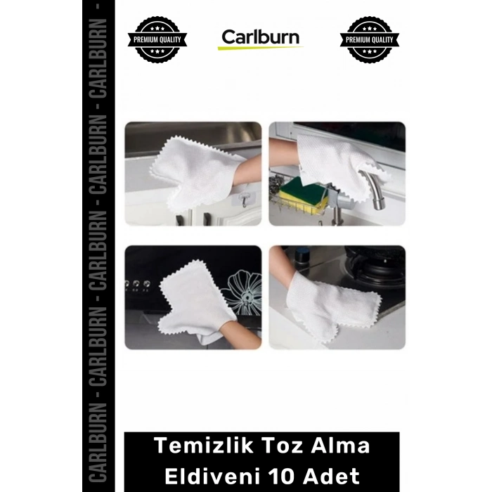 Özel Üretim Mikrofiber Pratik Hızlı Etkili Kaliteli Ev Tekstil Temizlik Toz Alma Eldiveni 10 Adet