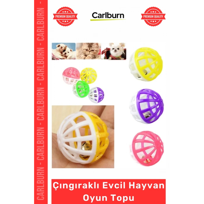 Özel Üretim Kedi Köpek İnteraktif Renkli Sesli Hareketli 35 mm Çıngıraklı Evcil Hayvan Oyun Topu