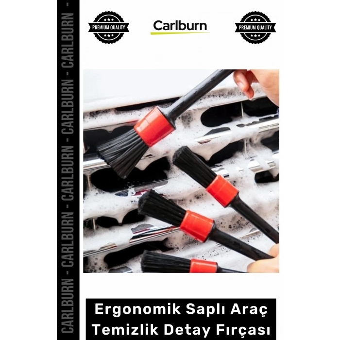 Özel Üretim Yumuşak Kıl Oto Detaylandırma Hassas Yüzey Ergonomik Saplı Araç Temizlik Detay Fırçası