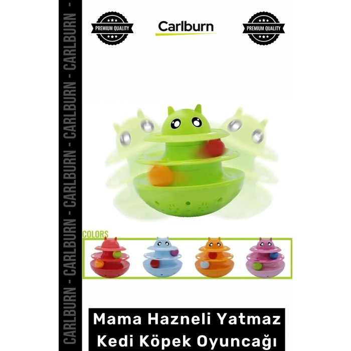 Özel Üretim Eğitici Zeka Geliştirici İnteraktif Hacıyatmaz Mama Hazneli Yatmaz Kedi Köpek Oyuncağı