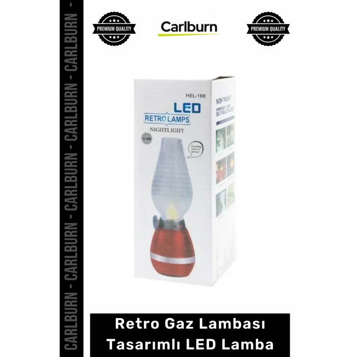 Özel Üretim Şarjlı Üfleme Sensörlü Nostaljik Dekoratif Masa Retro Gaz Lambası Tasarımlı LED Lamba