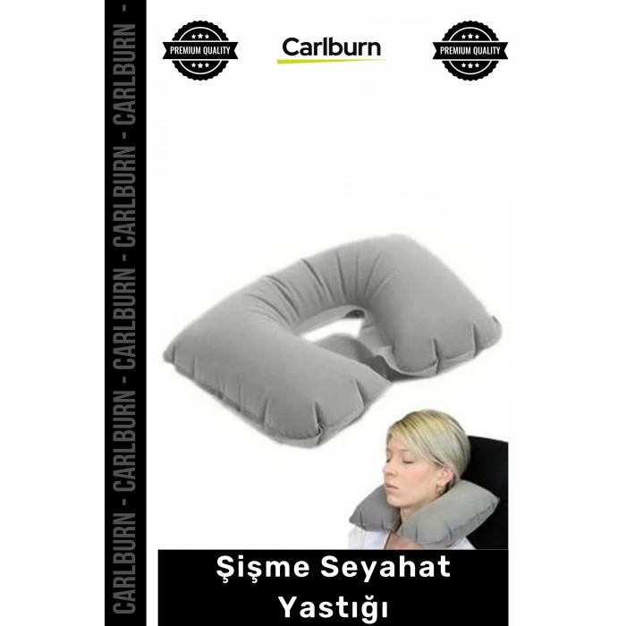 Özel Üretim Ergonomik Konforlu Boyunluk Uçak Otobüs Otomobil Pratik Yumuşak Şişme Seyahat Yastığı