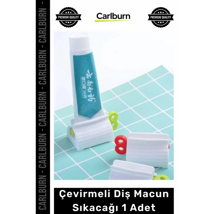 Pratik Ergonomik Tasarruf Sağlayan Kaliteli Banyo Aparatı Çevirmeli Diş Macun Sıkacağı 1 Adet