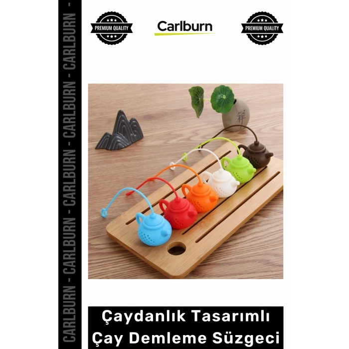 Özel Üretim Renkli Silikon Bitki Çayı Demleyici Dayanıklı Çaydanlık Tasarımlı Çay Demleme Süzgeci