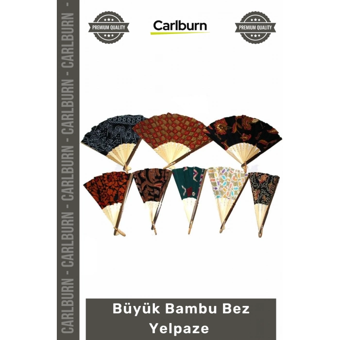#Yelpaze Şık Dekoratif Estetik Katlanabilir Portatif Dayanıklı Kaliteli Büyük Bambu Bez Yelpaze