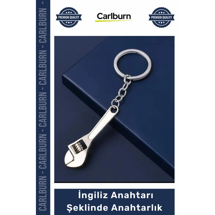 Özel Üretim Ayarlanabilir Metal Somunlu Şık Hediye Fonksiyonel İngiliz Anahtarı Şeklinde Anahtarlık