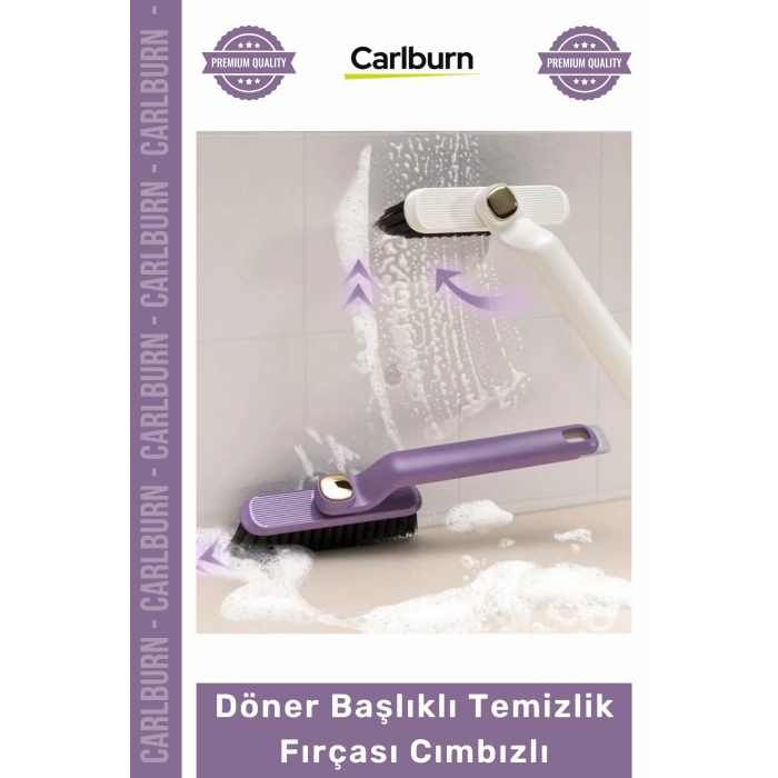 Zemin Fayans Derz Pencere Köşe Banyo Mutfak Pratik Döner Başlıklı Temizlik Fırçası Cımbızlı