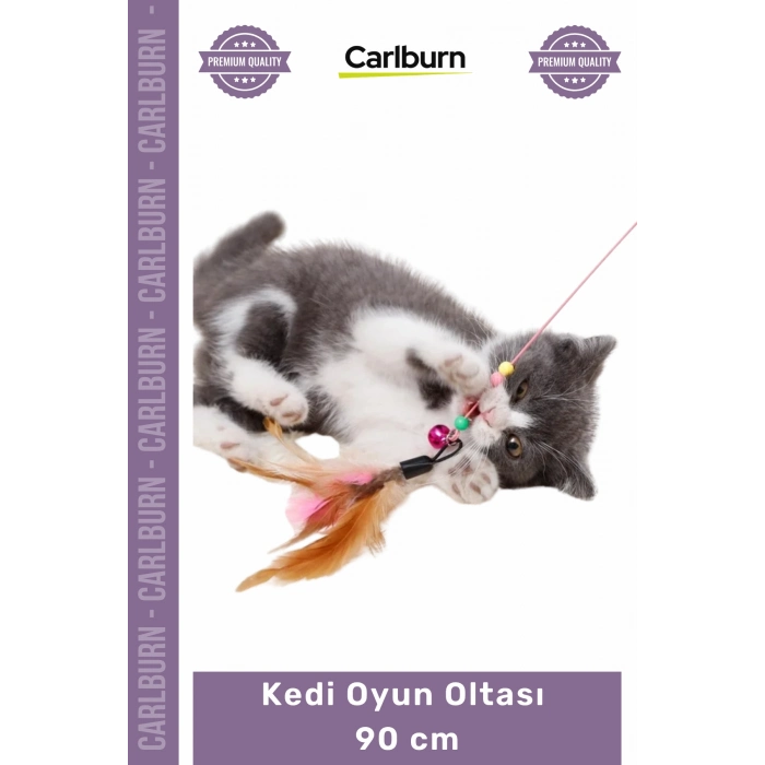 Özel Üretim İnteraktif Eğlenceli Esnek Dayanıklı Hareketli Avcılık İçgüdü Kedi Oyun Oltası 90 cm