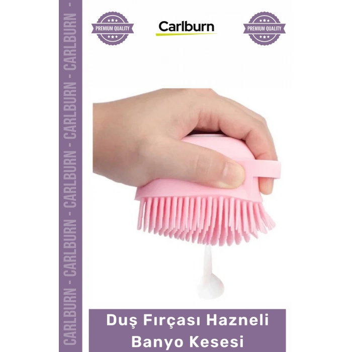 #Banyo Yumuşak Silikon Masaj Etkili Vücut Kesesi Şampuan Bölmeli Duş Fırçası Hazneli Banyo Kesesi