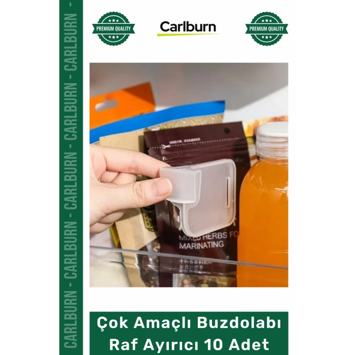 Mutfak Kiler Organizer Dayanıklı Düzenleyici Set Çok Amaçlı Buzdolabı Raf Ayırıcı 10 Adet