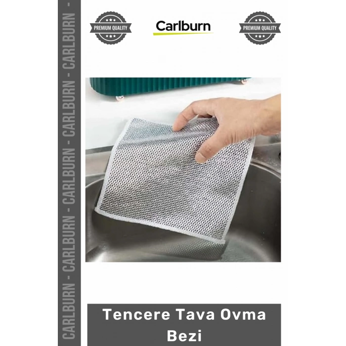 Özel Üretim Naylon Çizmez Alüminyum Rengi 20x20 Cm Çok Amaçlı Mutfak Bulaşık Tencere Tava Ovma Bezi