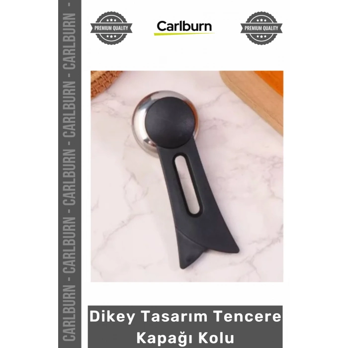 Ergonomik Isıya Dayanıklı Şık Mutfak Aksesuarı Parça Tutacak Dikey Tasarım Tencere Kapağı Kolu