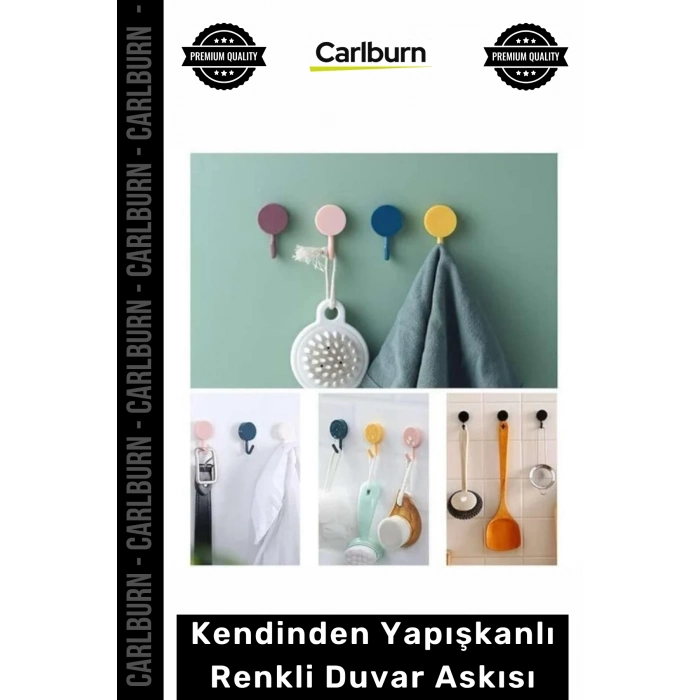 #Askılık Dekoratif Çok Amaçlı Pratik Güçlü Mutfak Askı Seti Kendinden Yapışkanlı Renkli Duvar Askısı