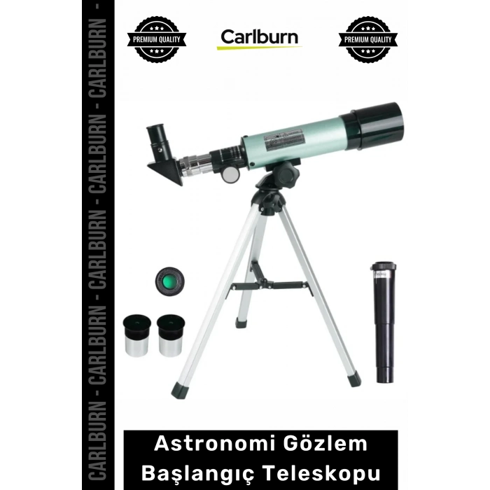 Özel Üretim Profesyonel 50mm Mercekli Uzay Refraktör Tripodlu Astronomi Gözlem Başlangıç Teleskopu