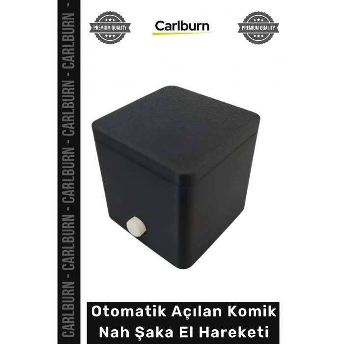 #Hediye 3D Baskılı Butona Basınca Otomatik Açılan Komik Şaka Nah El Hareket Hediyesi - Siyah Renk