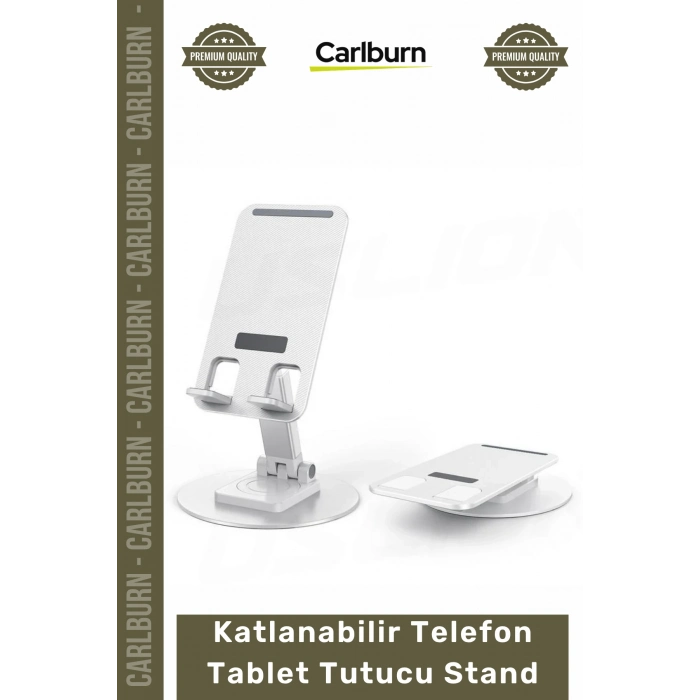 Özel Üretim 360 Derece Döner Mekanizma Portatif Kaymaz Katlanabilir Telefon Tablet Tutucu Stand