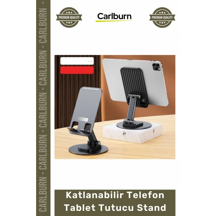 Özel Üretim 360 Derece Döner Mekanizma Portatif Kaymaz Katlanabilir Telefon Tablet Tutucu Stand