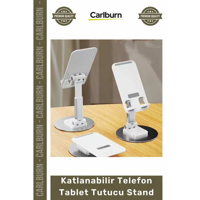 Özel Üretim 360 Derece Döner Mekanizma Portatif Kaymaz Katlanabilir Telefon Tablet Tutucu Stand