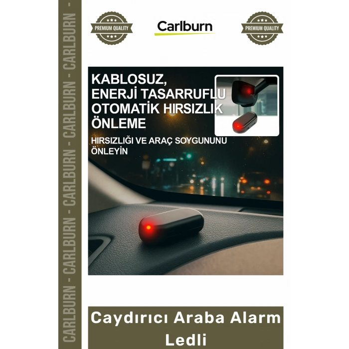 #Alarm Güneş Enerjili Solar Sahte Güvenlik Uyarı Kırmızı Flaşör Işık Caydırıcı Araba Alarm Ledli