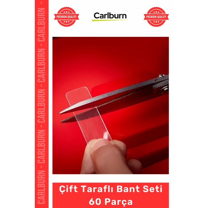 Nano Jel Şeffaf Süper Güçlü Yıkanabilir Tekrar Kullanılabilir Çift Taraflı Bant Seti 60 Parça