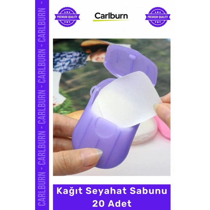 Özel Üretim Kamp Outdoor Hijyenik Taşınabilir Pratik Temizlik Çözümleri Kağıt Seyahat Sabunu 20 Adet