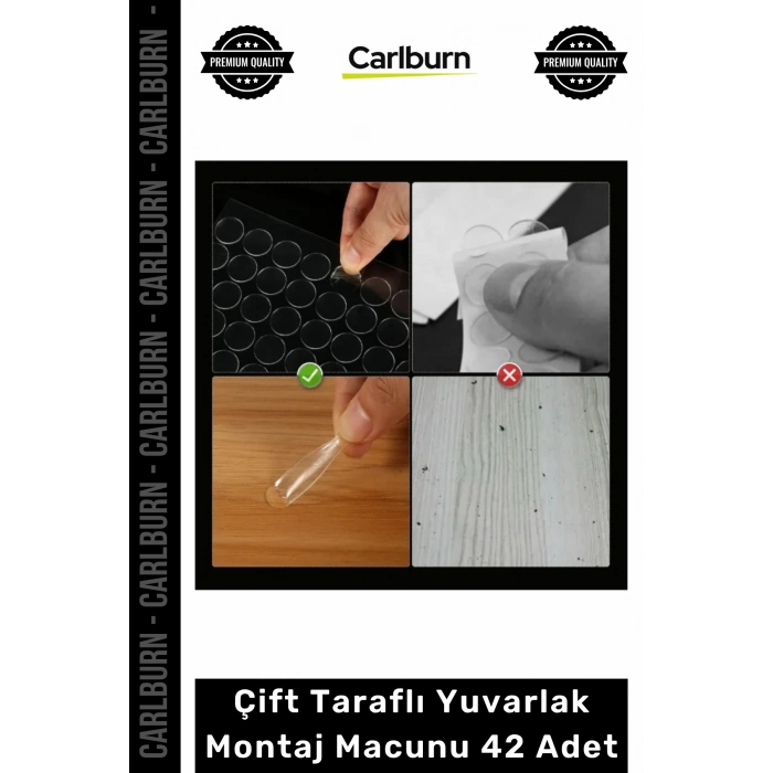 #MontajMacunu Güçlü Çift Taraflı Şeffaf Nano Adsorpsiyon Teknoloji Tak-Çıkar 40 Adet Montaj Macunu