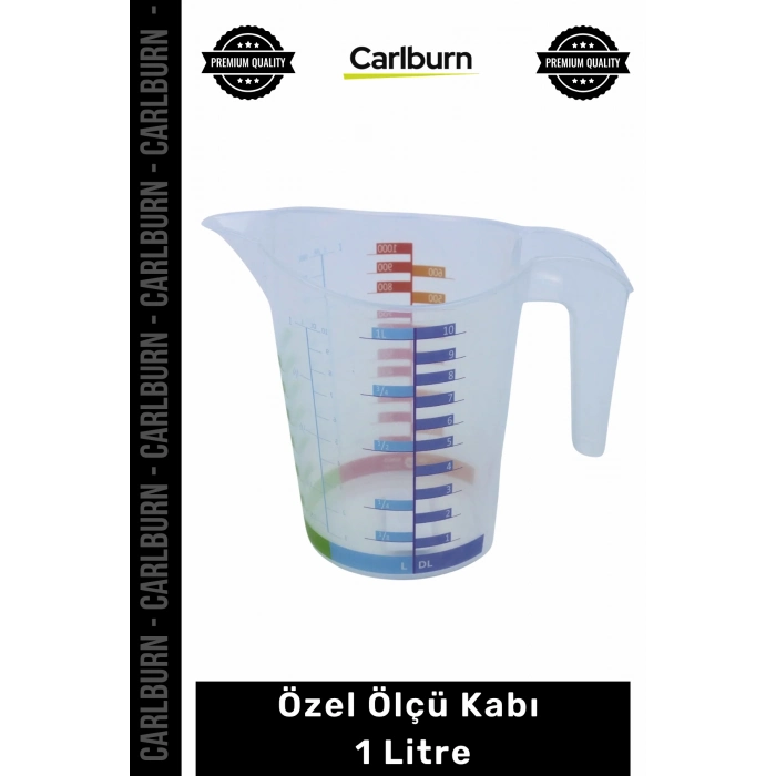 #ÖlçüKabı Sağlığa Dost Plastik Dayanıklı 1 Litre Hassas Çoklu Ölçüm Pratik Özel Ölçü Kabı