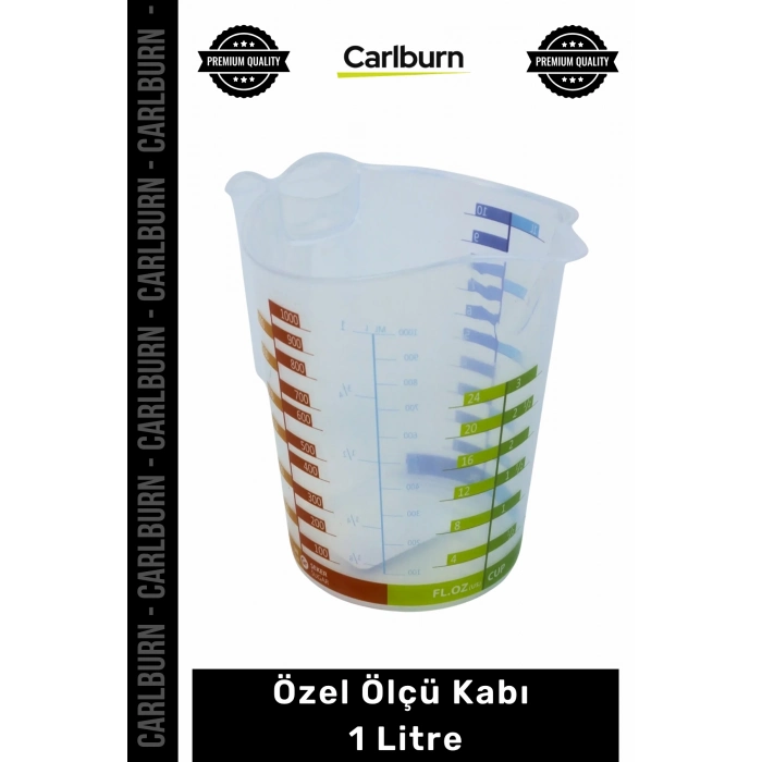 #ÖlçüKabı Sağlığa Dost Plastik Dayanıklı 1 Litre Hassas Çoklu Ölçüm Pratik Özel Ölçü Kabı