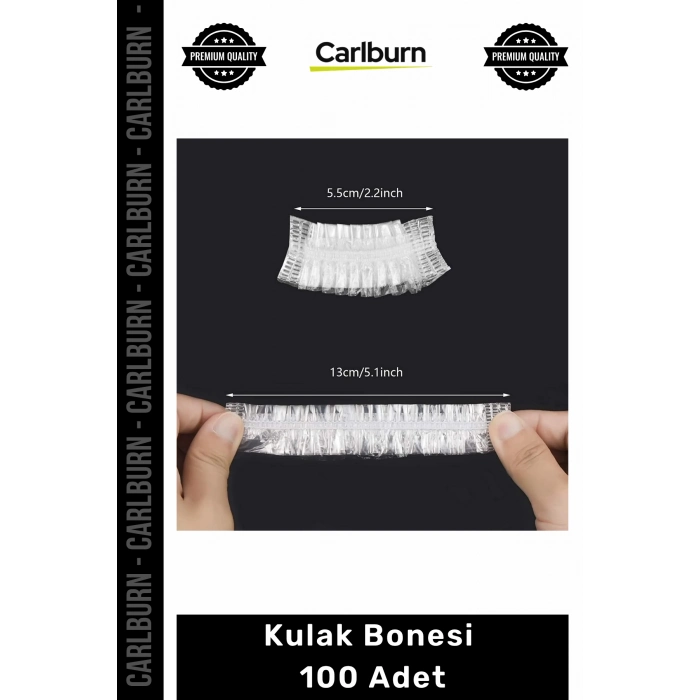 #Bone Su Geçirmez Polietilen Dayanıklı Şeffaf Esnek Yapı Hijyenik Günlük Koruyucu 100lü Kulak Bonesi