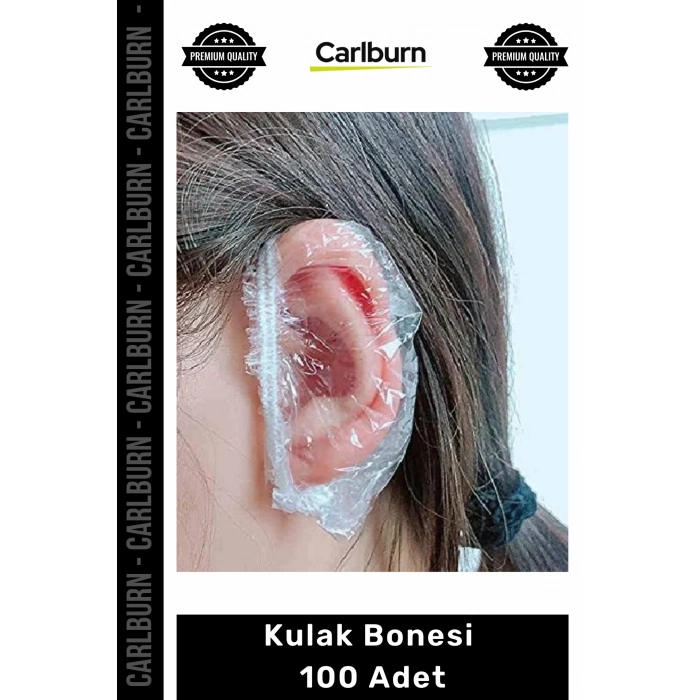 #Bone Su Geçirmez Polietilen Dayanıklı Şeffaf Esnek Yapı Hijyenik Günlük Koruyucu 100lü Kulak Bonesi