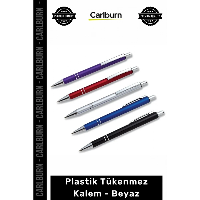Özel Üretim Promosyon Baskılı Logo Uygulamalı Kaliteli Kurumsal Hediye Plastik Tükenmez Kalem Beyaz