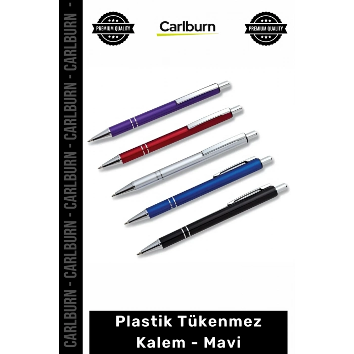 Özel Üretim Promosyon Baskılı Logo Uyumlu Ergonomik Kaliteli Ofis Plastik Tükenmez Kalem Mavi