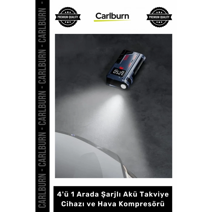 Özel Üretim 1000A Jump Starter Powerbank 4ü 1 Arada Şarjlı Akü Takviye Cihazı  ve Hava Kompresörü