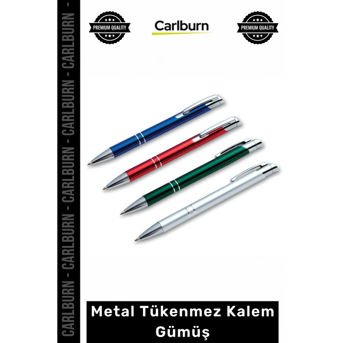 Özel Üretim Lüks Şık Kurumsal Hediye Promosyon Kaliteli Yazı Ofis Logo Metal Tükenmez Kalem Gümüş