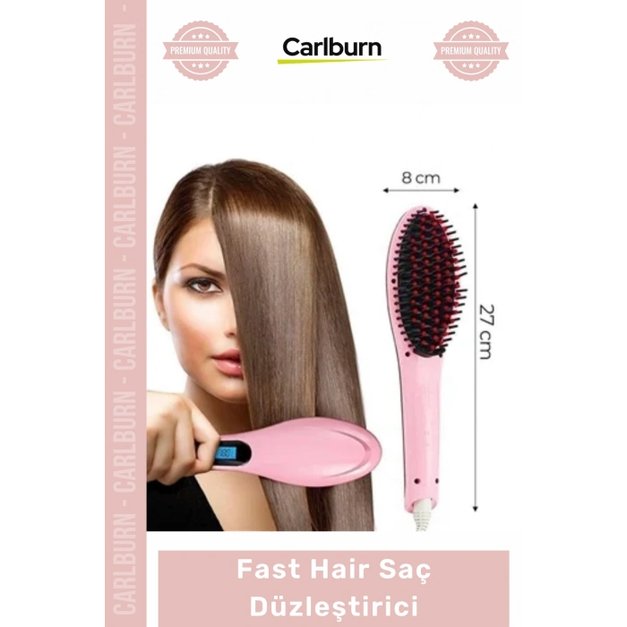 Özel Üretim Seramik Kaplamalı Hızlı Isınan Dijital Ekranlı İyonik Tarak Fast Hair Saç Düzleştirici