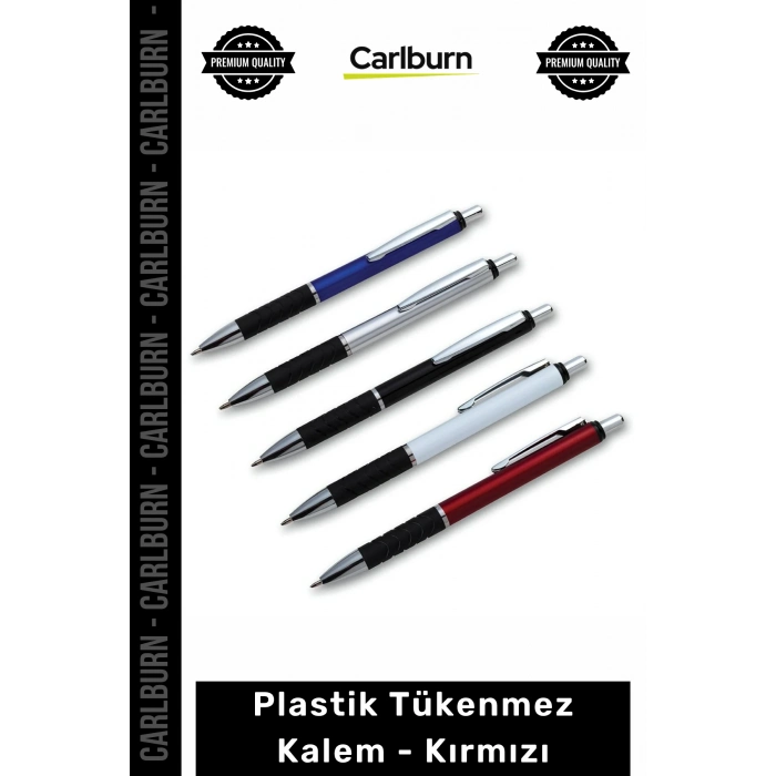 Özel Üretim Promosyon Logolu Kaliteli Kurumsal Ofis Şık Baskılı Plastik Tükenmez Kalem Kırmızı