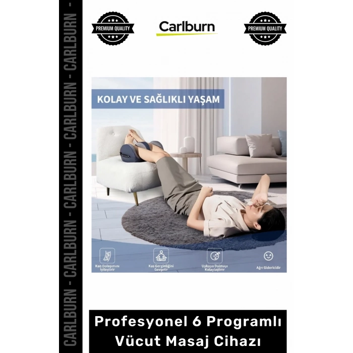 Özel Üretim Ayak Bacak Isı Terapili Ergonomik Kumandalı Profesyonel 6 Programlı Vücut Masaj Cihazı