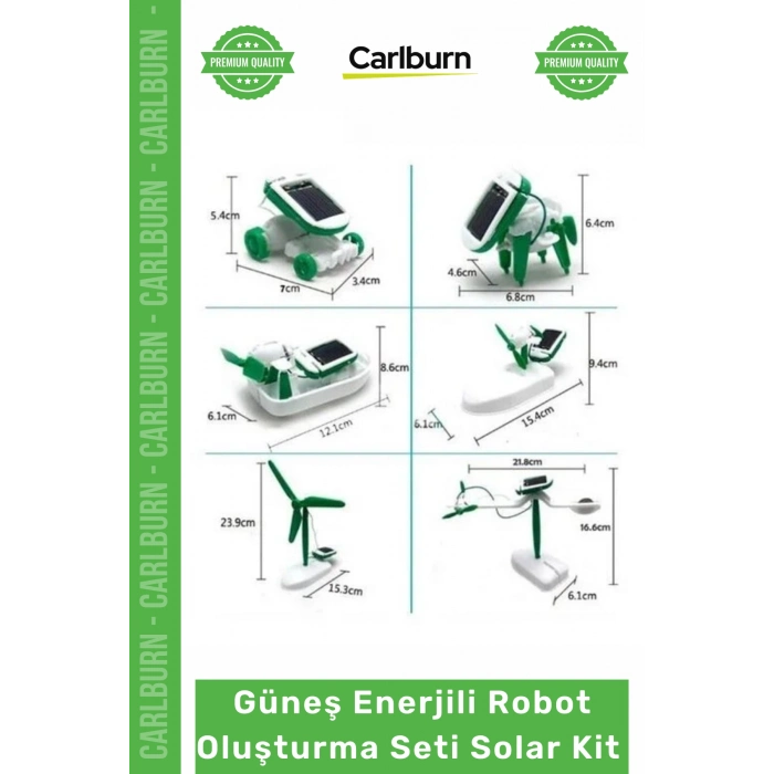 Özel Üretim Eğitici STEM Robotik Hobi Solar Güneş Enerjili Robot Oluşturma Seti Solar Kit 6 in 1