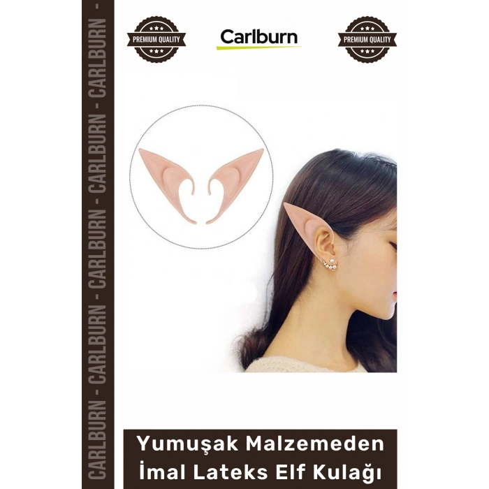 Özel Üretim Kostüm Aksesuar Cosplay Parti Gerçekçi Yumuşak Malzemeden İmal Lateks Elf Kulağı 1 Çift