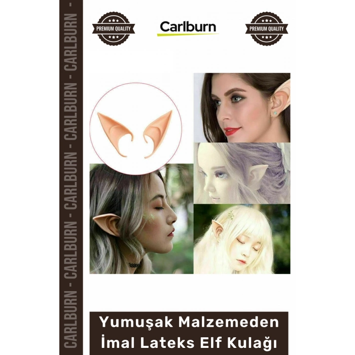 Özel Üretim Kostüm Aksesuar Cosplay Parti Gerçekçi Yumuşak Malzemeden İmal Lateks Elf Kulağı 1 Çift