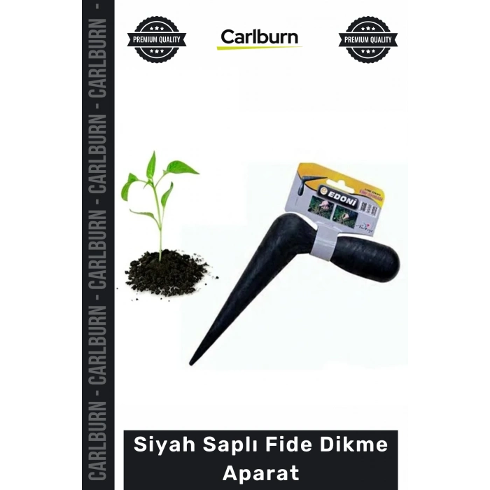 Özel Üretim Küçük Bahçe Bitki Çiçek Tohum Ekim Manuel Pratik Dayanıklı Siyah Saplı Fide Dikme Aparat