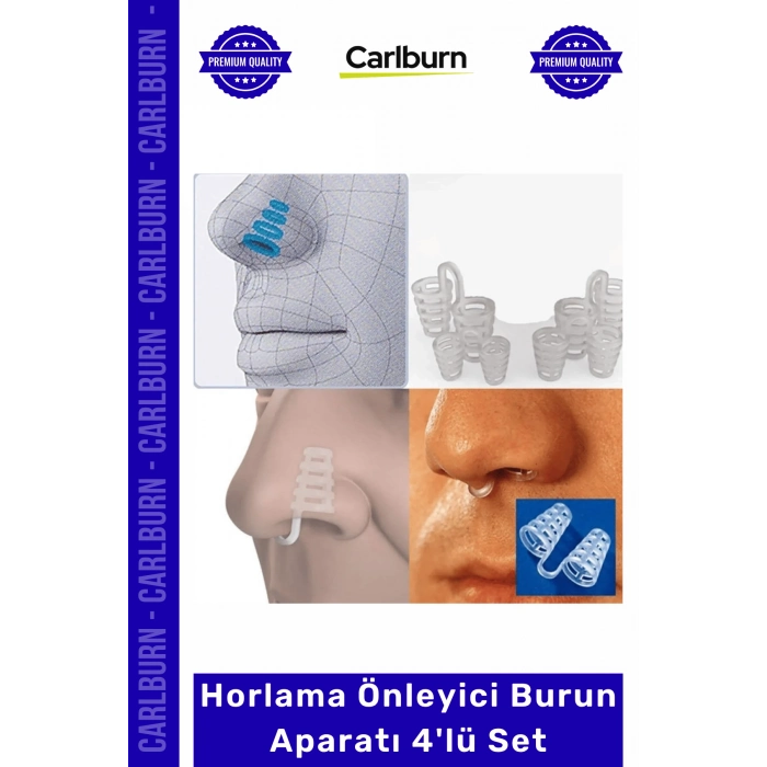 Özel Üretim Anti Snoring Silikon Nasal Dilator Rahat Nefes Horlama Önleyici Burun Aparatı 4lü Set